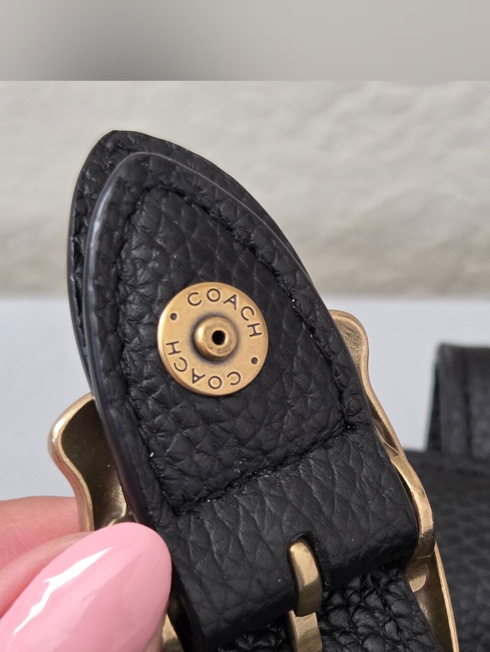 Coach Evie Black Pebbled Leather Backpack - Picture 10 of 11